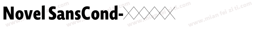 Novel SansCond字体转换